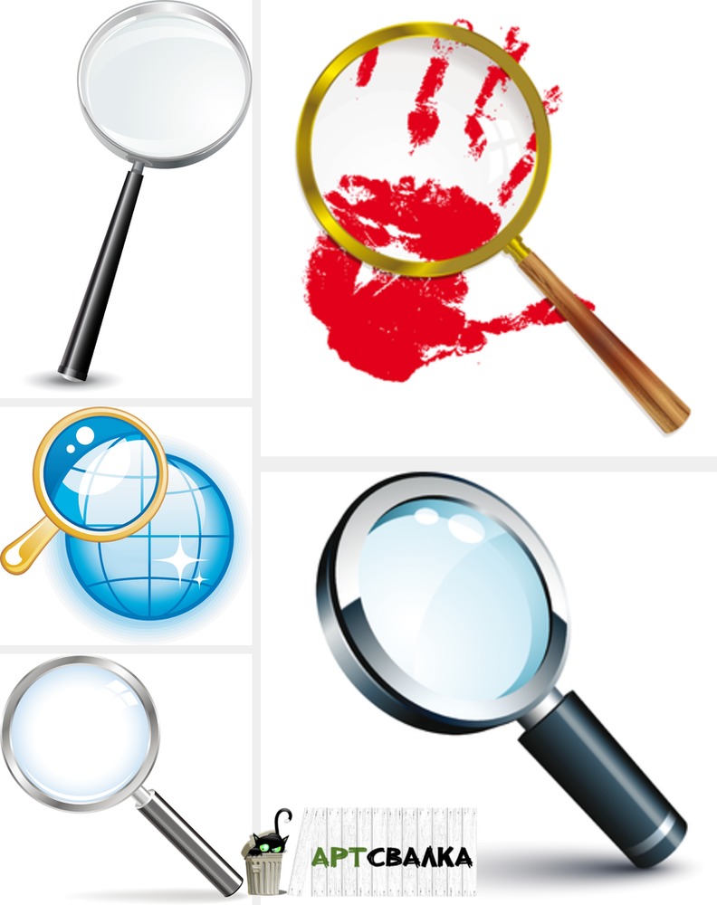 Лупа вектор | Magnifying glass vector